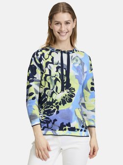 Artikelbild Damen Feinstrickpullover von Betty Barclay in blau gemustert