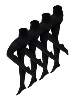 Damen Feinstrumpfhose  -  Flauschige Baumwolle 100 DEN