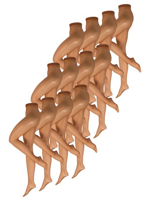 Damen Feinstrumpfhose  -  Transparent 15 DEN