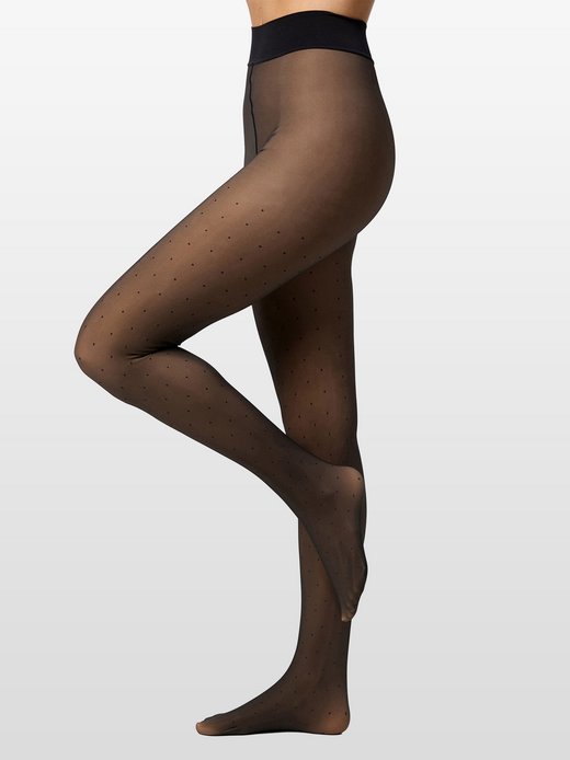 Damen Feinstrumpfhose  -  Warm & Transparent Innenplüsch Prints