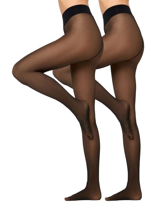 Damen Feinstrumpfhose  -  Warm & Transparent Print