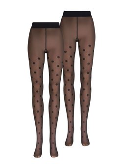 Damen Feinstrumpfhose  -  Warm & Transparent Print