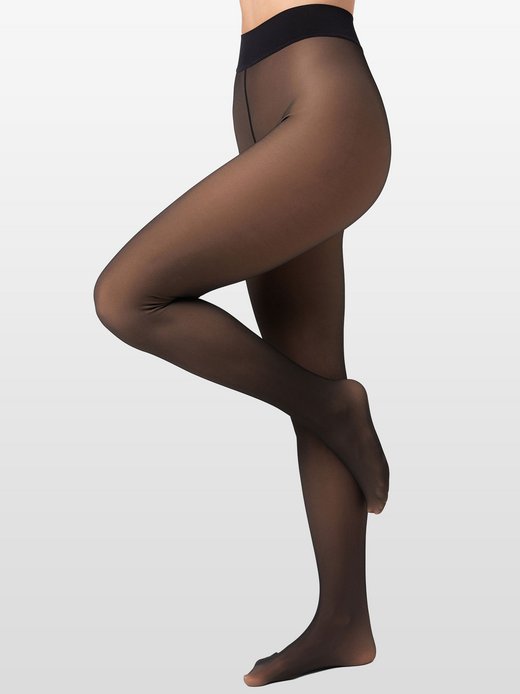 Damen Feinstrumpfhose  -  Warm & Transparent mit wärmendem Innenfleece