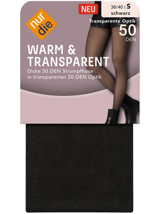Damen Feinstrumpfhose  -  Warm & Transparent
