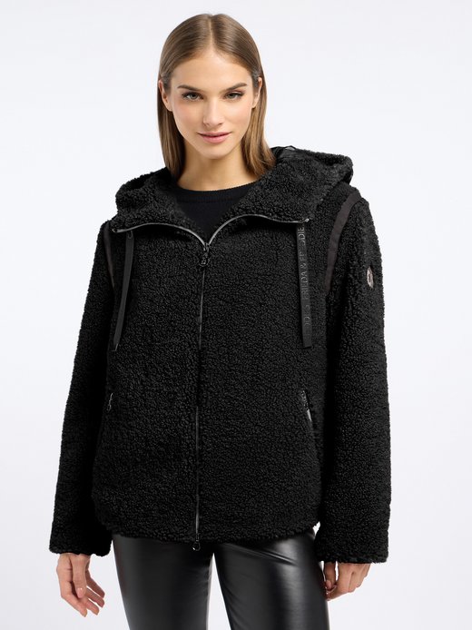 Damen Fellimitatjacke