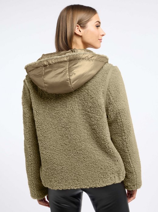 Damen Fellimitatjacke