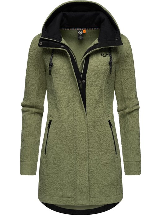 Damen Fellimitatmantel - Letti Teddy-Fleece