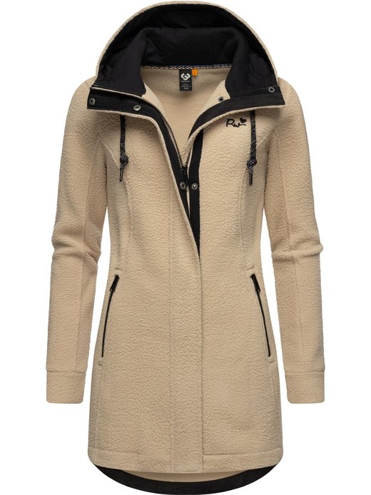 Damen Fellimitatmantel - Letti Teddy-Fleece