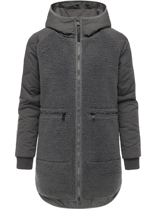 Damen Fellimitatmantel - Longeddy