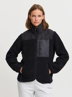 Artikelbild Damen Fleecejacke - JCBERRI von TheJoggConcept. in schwarz gemustert