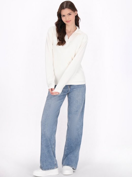 Damen Fleecepullover