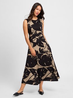 Artikelbild Damen Freitzeitkleid von Marc O'Polo in melange schwarz gemustert