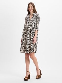 Artikelbild Damen Freizeitkleid - Walari von Opus in schwarz beige gemustert
