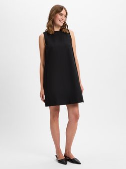 Artikelbild Damen Freizeitkleid mit Leinen-Anteil - Racer von Weekend Max Mara in schwarz uni