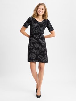 Artikelbild Damen Freizeitkleid von Monari in schwarz silber uni