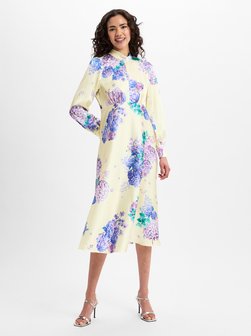 Artikelbild Damen Freizeitkleid von Marc Cain Collections in gelb lila gemustert