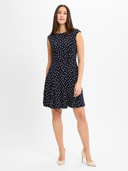 Artikelbild Damen Freizeitkleid von Ambiance in marine gepunktet
