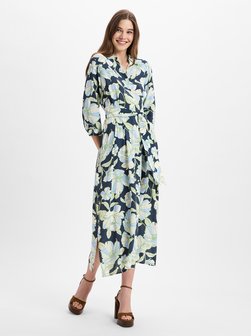 Artikelbild Damen Freizeitkleid von More & More in marine grün gemustert