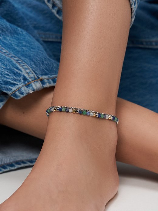 Damen Fußkette  -  Colorful Beads