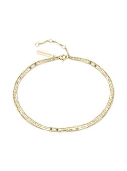 Damen Fußkette  -  Sparkling With Layers