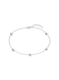 Damen Fußkette  -  Tiny Hearts