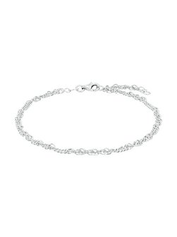 Artikelbild Damen Fußkette von amor in silber uni