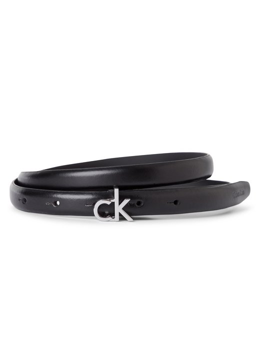 Damen Gürtel aus Nappaleder - CK Buckle Skinny Belt