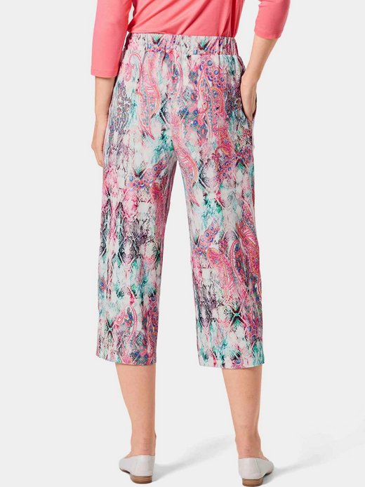 Damen Gemusterte Hosen - Kurzgröße