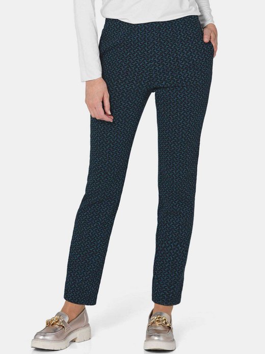 Damen Gemusterte Hosen - Kurzgröße