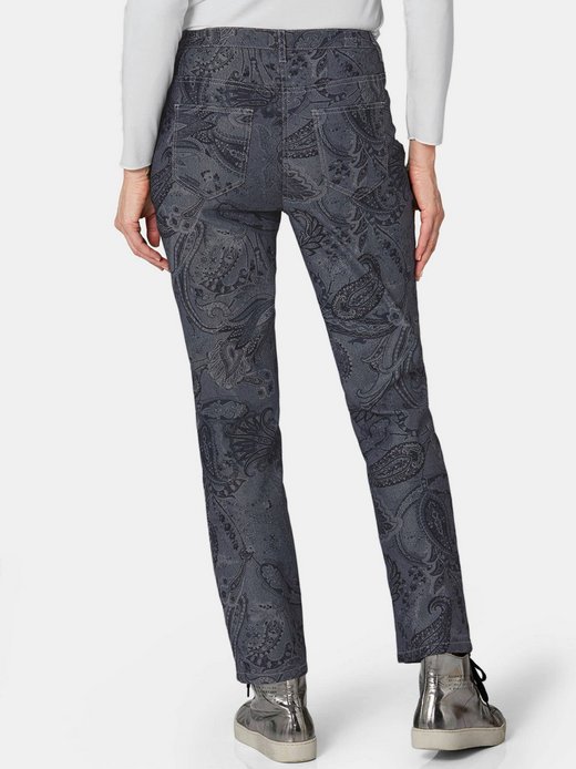 Damen Gemusterte Hosen - Kurzgröße