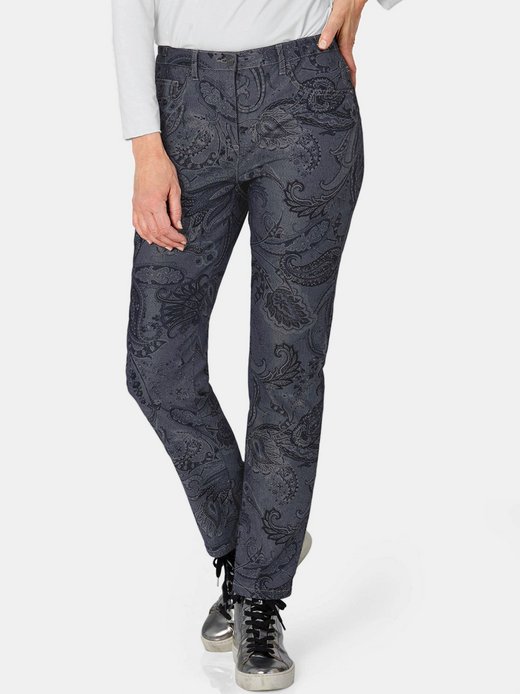 Damen Gemusterte Hosen - Kurzgröße