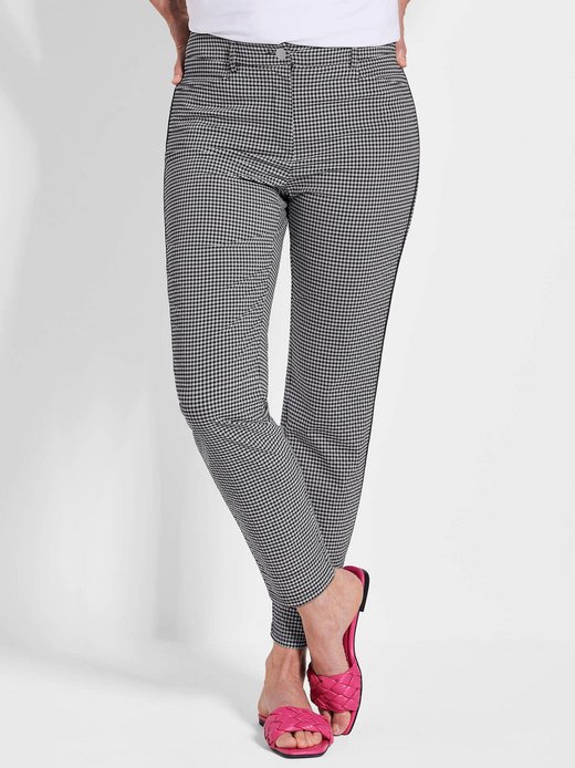 Damen Gemusterte Hosen - Kurzgröße