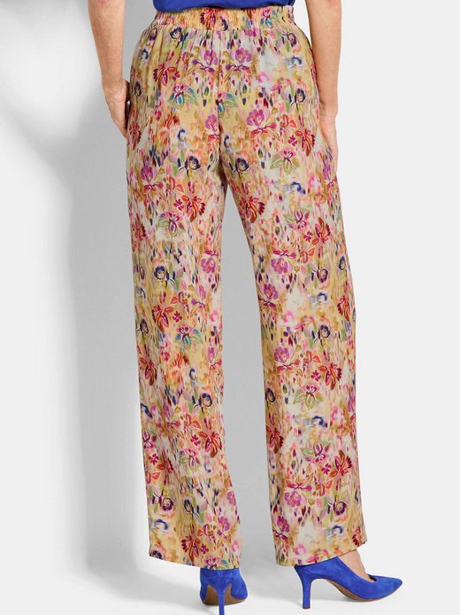 Damen Gemusterte Hosen - Kurzgröße