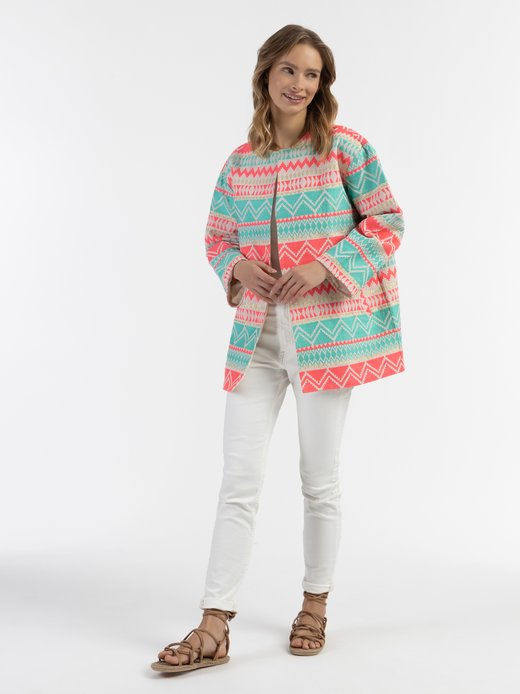 Damen Gewebter Kurzmantel