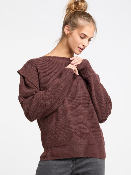 Damen Grobstrick-Pullover