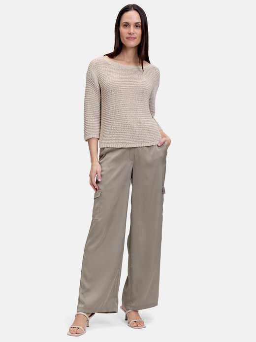 Damen Grobstrick-Pullover