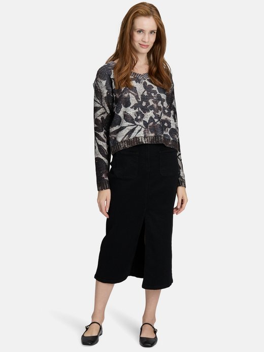 Damen Grobstrick-Pullover