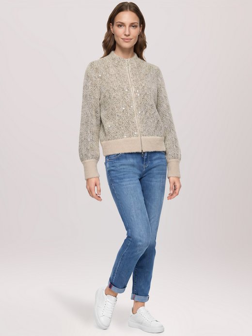 Damen Grobstrickjacke