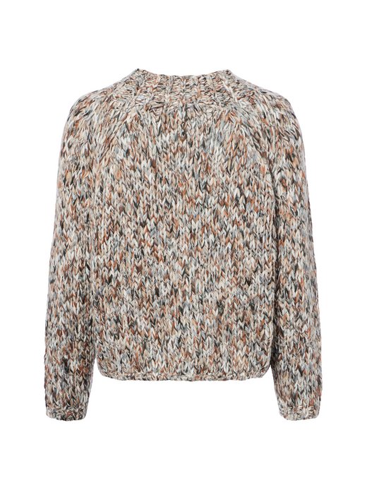 Damen Grobstrickpullover mit Schurwoll-Anteil