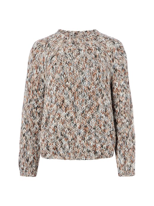 Damen Grobstrickpullover mit Schurwoll-Anteil