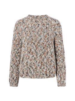 Damen Grobstrickpullover mit Schurwoll-Anteil