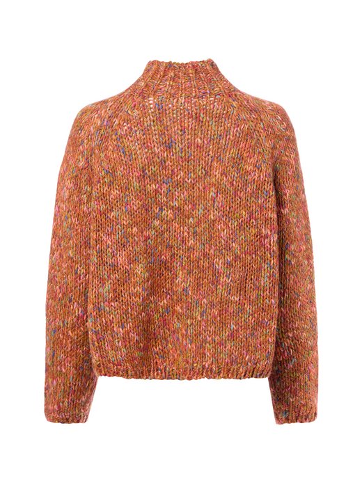 Damen Grobstrickpullover mit Woll- und Mohair-Anteil