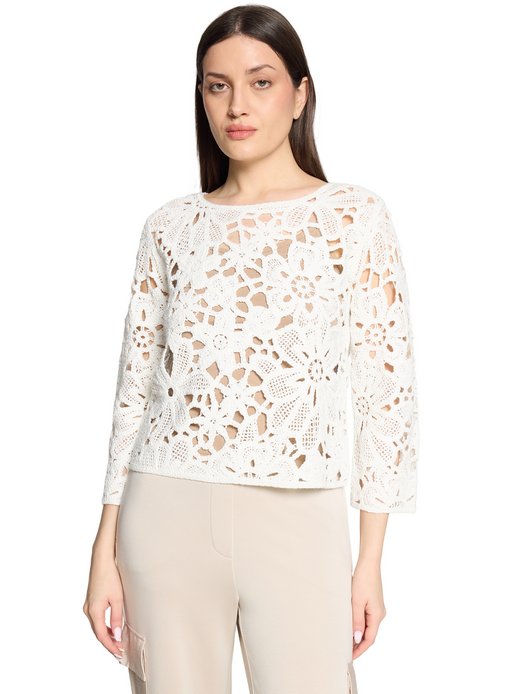 Damen Grobstrickpullover