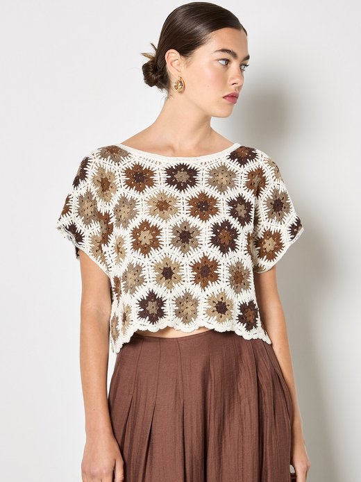 Damen Häkelshirt