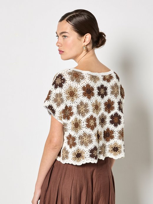 Damen Häkelshirt