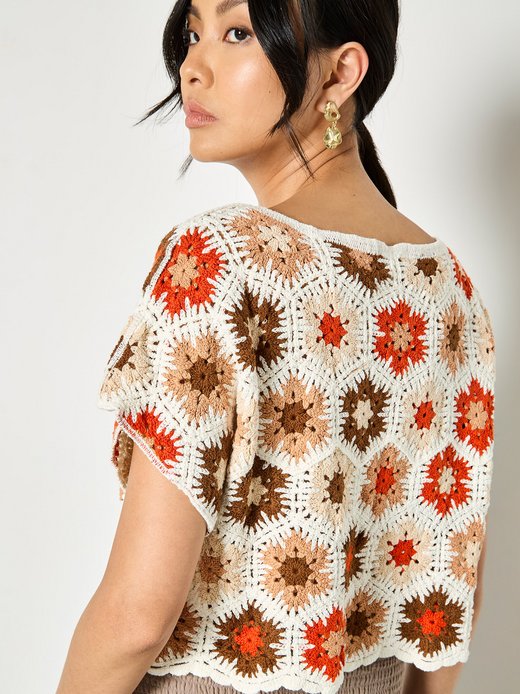 Damen Häkelshirt