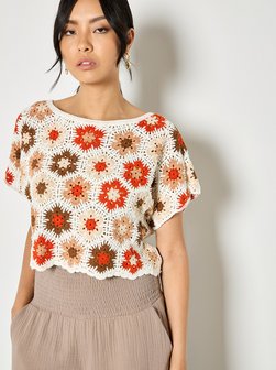 Damen Häkelshirt