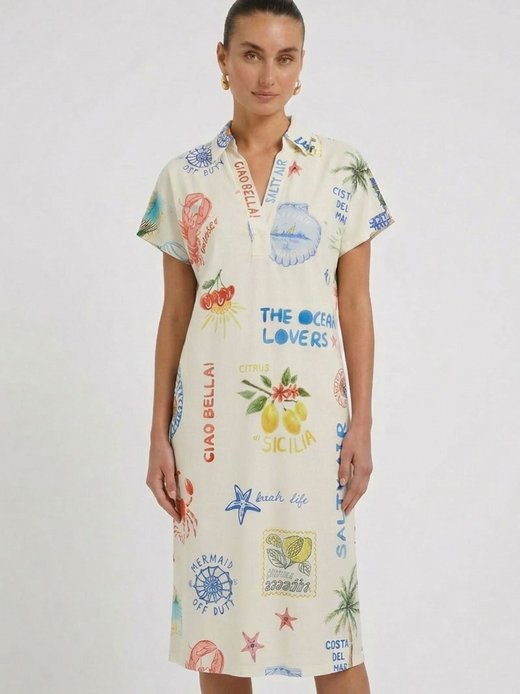 Damen Hängerkleid