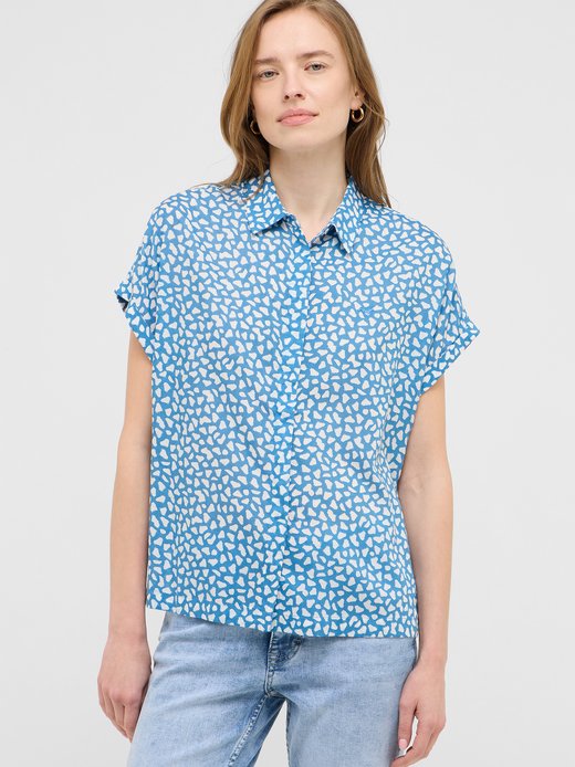 Damen Halbarm-Bluse