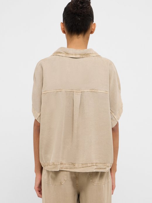 Damen Halbarm-Bluse